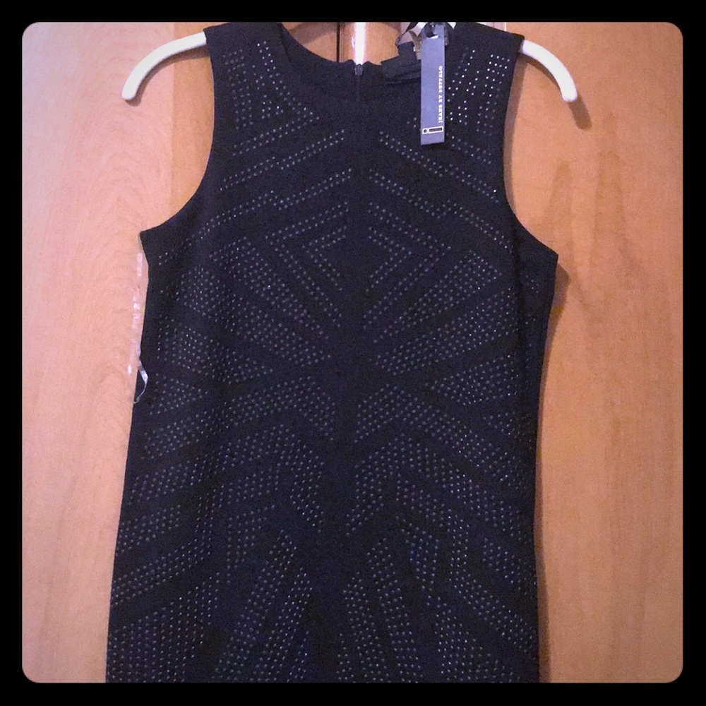 Black with beaded detail dress